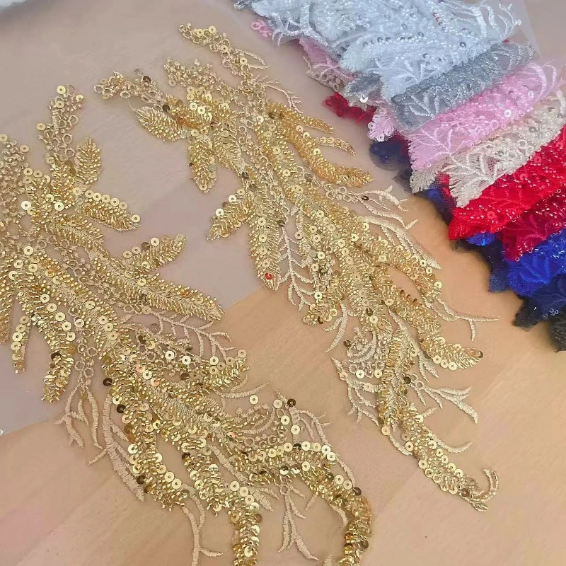 Beaded Sequins 3D Decals Mirro - Applique Patch Flower recension och pris
