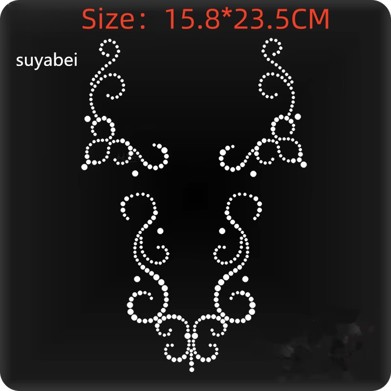 2pc/lot Iron-On Rhinestone Flo - Hotfix Rhinestone Sheet recension och pris