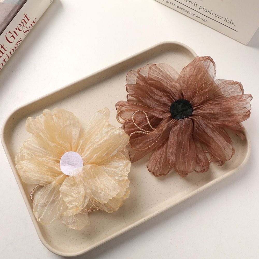 Organza Fabric Flower Patch Cr - Crystal Mesh Fabric recension och pris