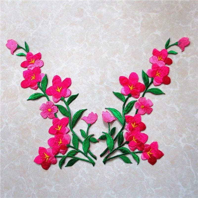 1/2pcs Nice Blue Flower Patch  - Applique Patch Flower recension och pris