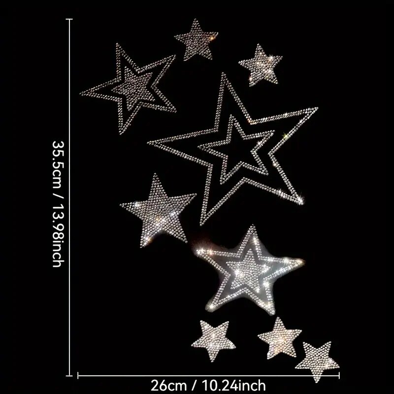 Shimmering rhinestone Hot stam - Hotfix Rhinestone Sheet recension och pris