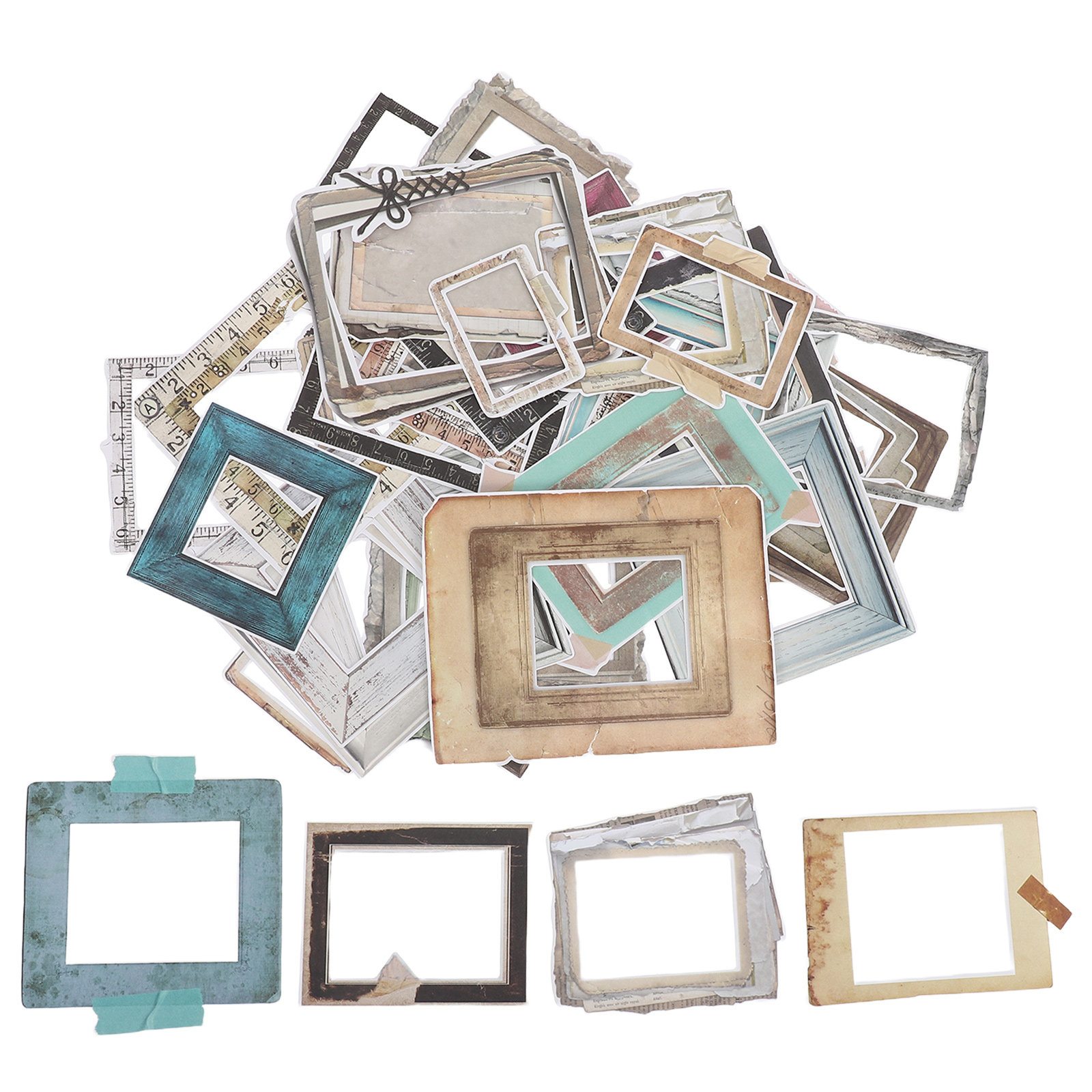 35Pcs Frame Stickers for Scrap - Embellishments For Scrapbooking recension och pris