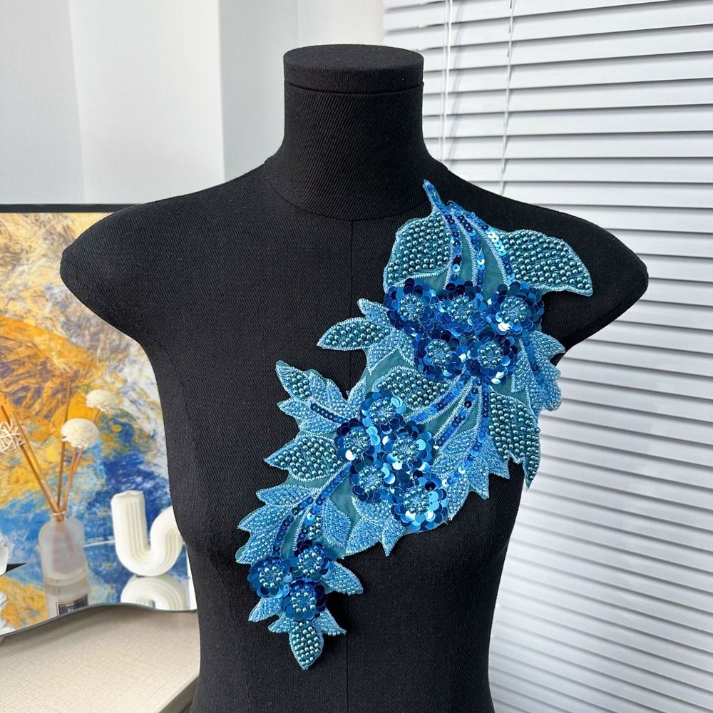 Fashion 3D Sequin Flower Patch - Applique Patch Flower recension och pris