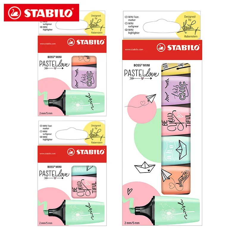 3/6 Color/Set German STABILO M - Stabilo Marker Boss recension och pris