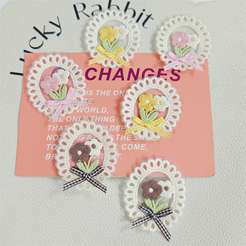 10PCS New Spring Summer Fresh  - Applique Patch Flower recension och pris