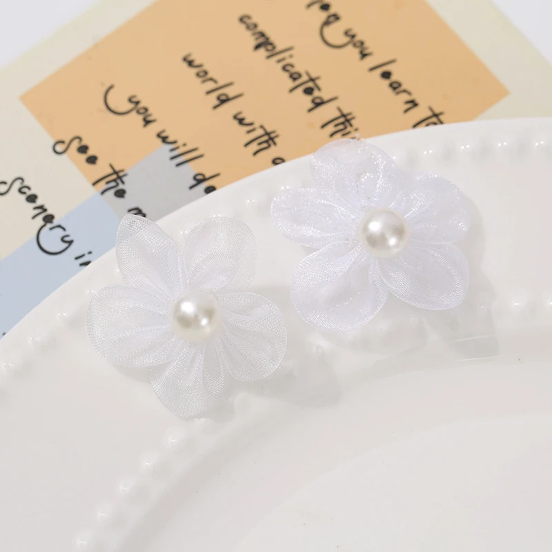 100PCS Pearl Yarn Flower Appli - Applique Patch Flower recension och pris