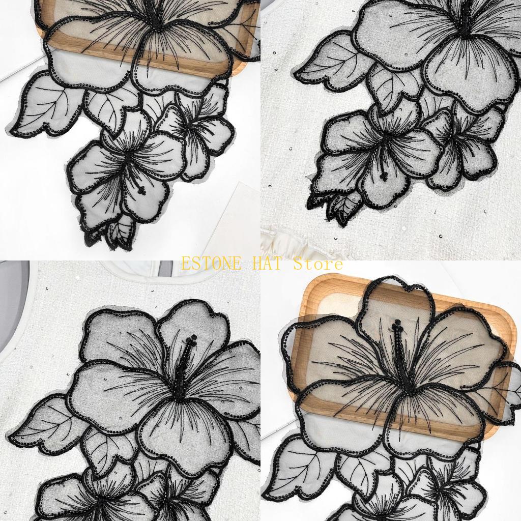 49MF Eye-Catching Flower Tulle - Applique Patch Flower recension och pris