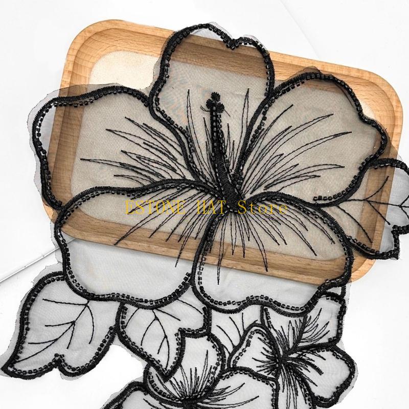 49MF Eye-Catching Flower Tulle - Applique Patch Flower recension och pris