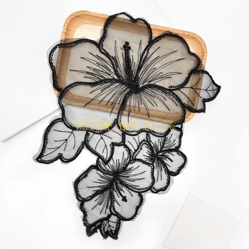 49MF Eye-Catching Flower Tulle - Applique Patch Flower recension och pris