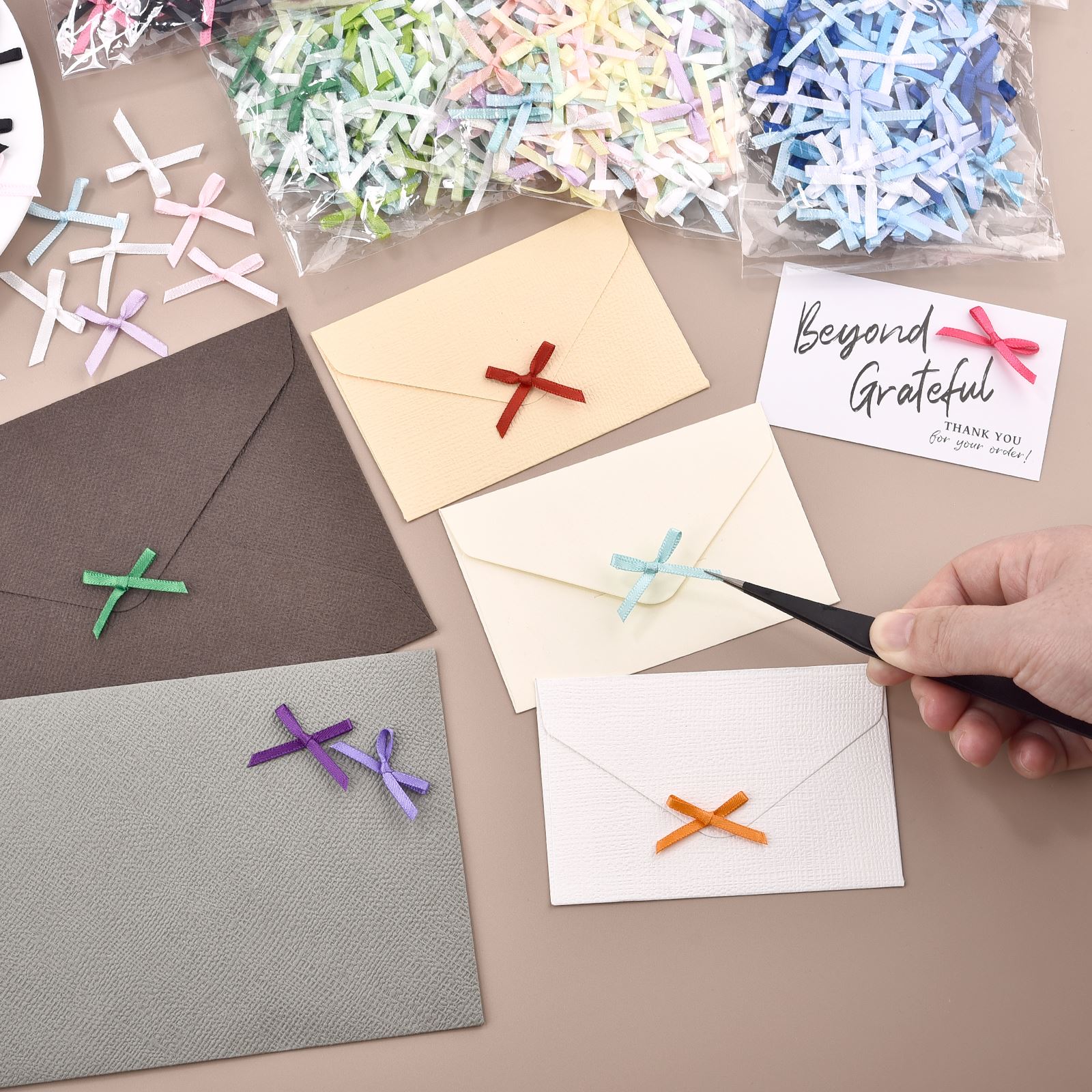 100Pcs 3mm Ribbons Mini Satin  - Christmas Craft Embellishment recension och pris
