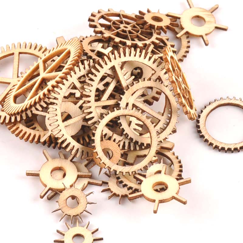 20-40mm 36pcs Unfinished Wood  - Embellishments For Scrapbooking recension och pris