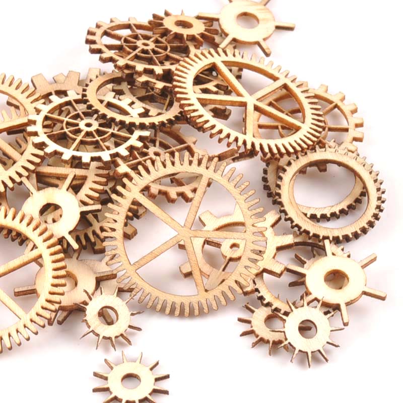 20-40mm 36pcs Unfinished Wood  - Embellishments For Scrapbooking recension och pris