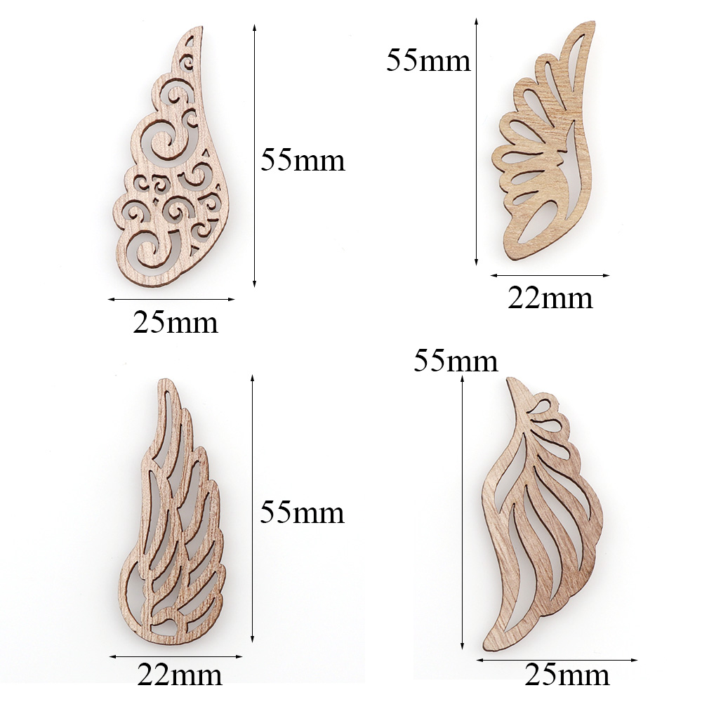 40Pcs/bag 4 Styles DIY Angel W - Embellishments For Scrapbooking recension och pris