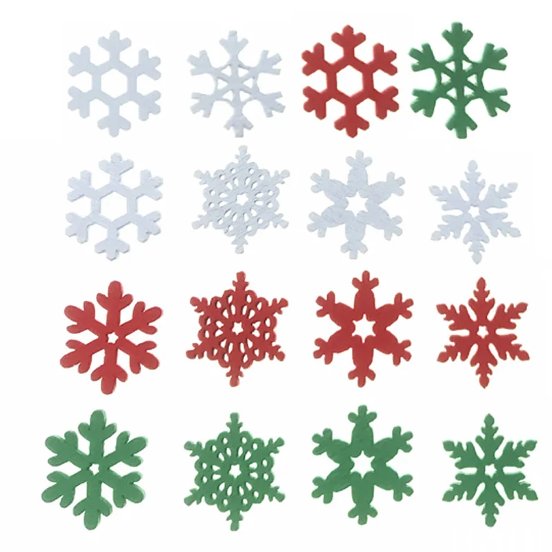 50PCS 20MM Mixed Color Wooden  - Christmas Craft Embellishment recension och pris
