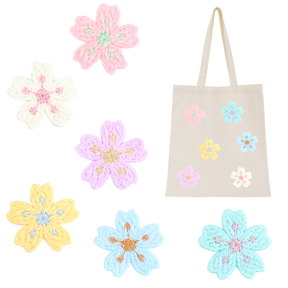 20pcs/lot Colorful 2.4cm Embro - Applique Patch Flower recension och pris