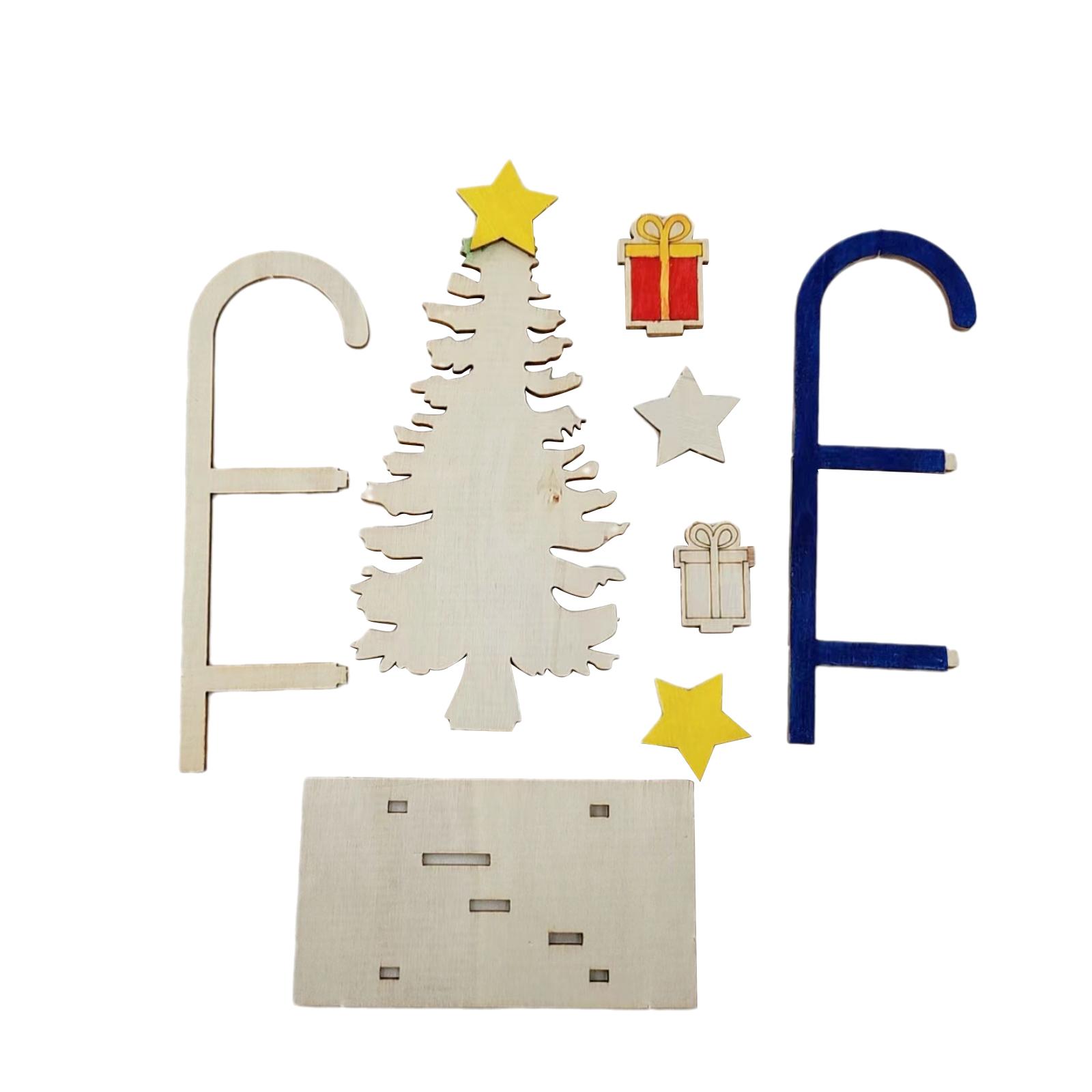 3x DIY Wooden Crafts Christmas - Christmas Craft Embellishment recension och pris